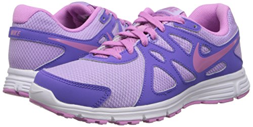 Nike Revolution 2 GS, Zapatillas niña, Blanco/Morado/Rosa, 36.5