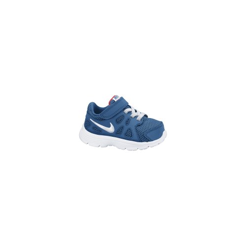 Nike Revolution 2 TDV - Zapatillas de Running para niño, Color Azul/Blanco/Rojo, Talla 18.5