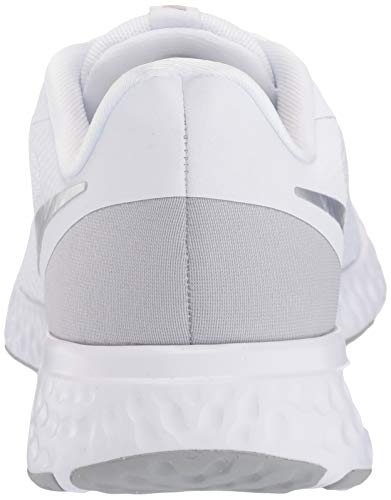 Nike Revolution 5, Mujer, Multicolor (White/Wolf Grey/Pure Platinum 100), 39 EU