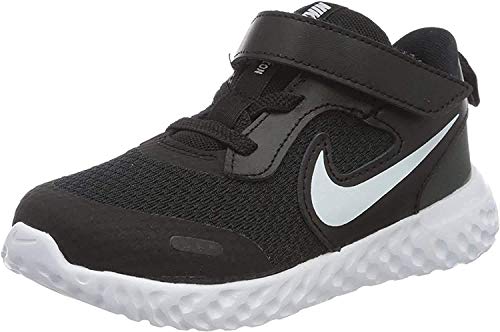 NIKE Revolution 5, Zapatillas, Black White Anthracite, 39 EU