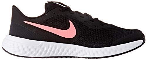 Nike Revolution 5, Zapatillas, Negro (Black/Sunset Pulse), 40 EU