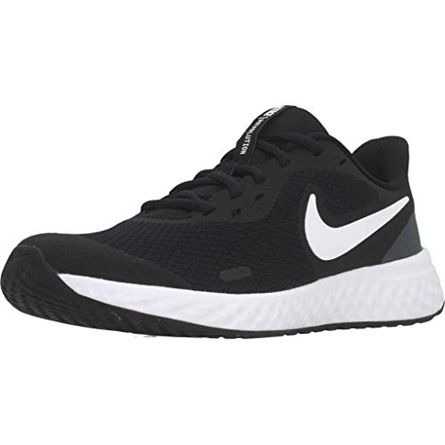 NIKE Revolution 5, Zapatillas Unisex Adulto, Black White Anthracite, 38.5 EU
