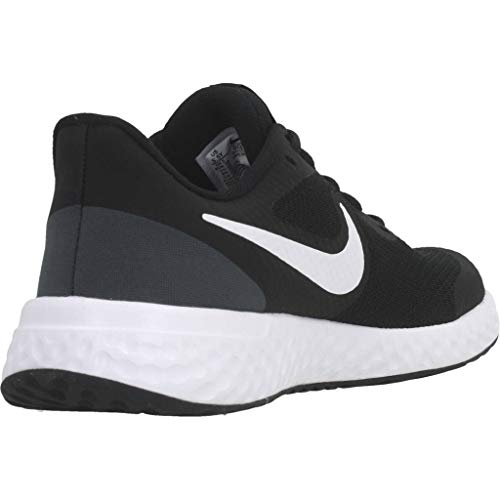 NIKE Revolution 5, Zapatillas Unisex Adulto, Black White Anthracite, 38.5 EU