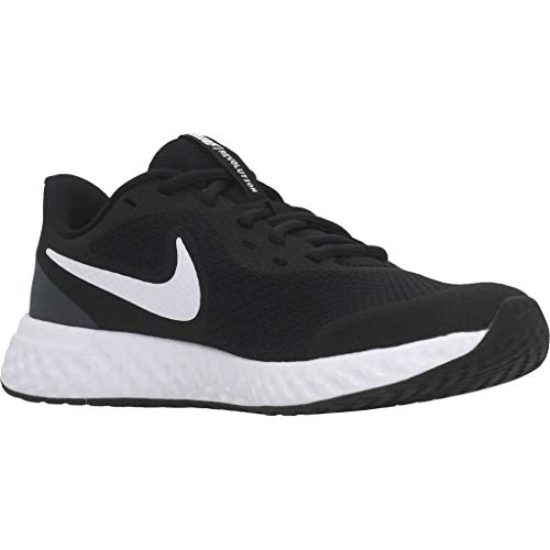 NIKE Revolution 5, Zapatillas Unisex Adulto, Black White Anthracite, 38.5 EU