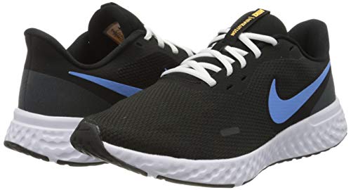 NIKE Revolution_5', Zapatillas Hombre, Black University Blue Laser Oro, 44 EU