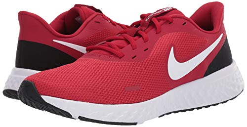 NIKE Revolution_5', Zapatillas Hombre, Gym Red/White/Black, 42.5 EU