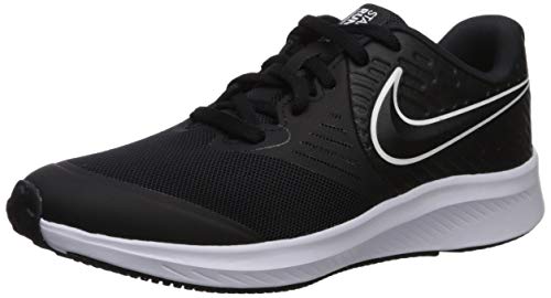 NIKE Star Runner 2 (GS), Zapatillas Unisex Adulto, Negro (Black/White/Black/Volt 001), 39 EU