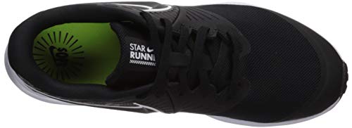 NIKE Star Runner 2 (GS), Zapatillas Unisex Adulto, Negro (Black/White/Black/Volt 001), 39 EU