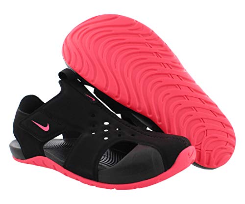 Nike Sunray Protect 2 (PS), Sandal, Black/Racer Pink, 28 EU