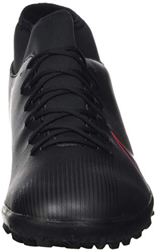 Nike Superfly 7 Club TF, Football Shoe Unisex Adulto, Black/Black-Dark Smoke Grey, 42.5 EU