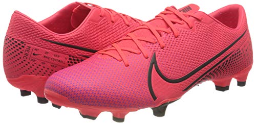 Nike Vapor 13 Academy FG/MG, Botas de fútbol Hombre, Rotulador láser Crimson Black Laser Crim 606, 42.5 EU