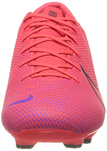 Nike Vapor 13 Academy FG/MG, Botas de fútbol Hombre, Rotulador láser Crimson Black Laser Crim 606, 42.5 EU