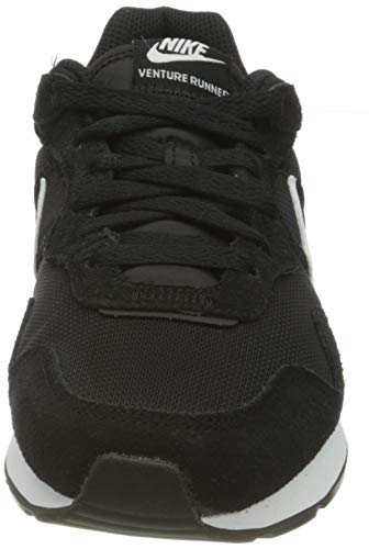 NIKE Venture Runner, Zapatillas Mujer, Negro (Black/Black/White), 38 EU