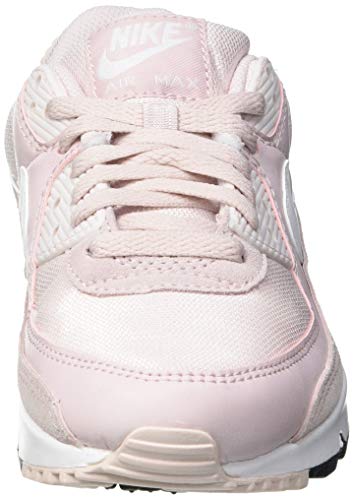 Nike W Air MAX 90, Zapatillas para Correr Mujer, Barely Rose White Black, 40 EU