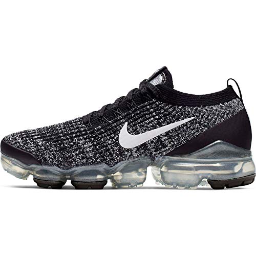 Nike W Air Vapormax Flyknit 3, Zapatillas de Atletismo Mujer, Multicolor (Black/White/Metallic Silver 1), 36.5 EU