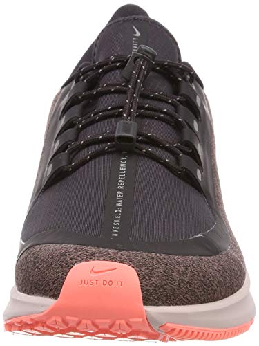 Nike W Air Zoom Pegasus 35 RN Shld, Zapatillas de Running para Mujer, Gris (Oil Grey/Mtlc Silver/Smokey Mauve/Particle Rose/Lava Glow 001), 44.5 EU