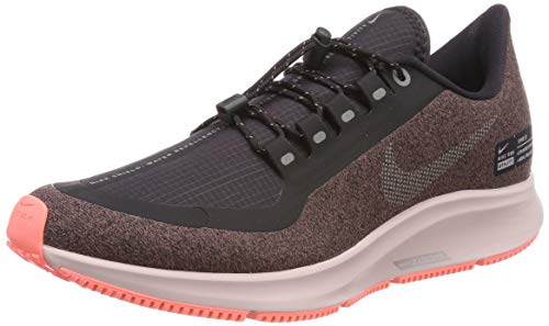 Nike W Air Zoom Pegasus 35 RN Shld, Zapatillas de Running para Mujer, Gris (Oil Grey/Mtlc Silver/Smokey Mauve/Particle Rose/Lava Glow 001), 44.5 EU