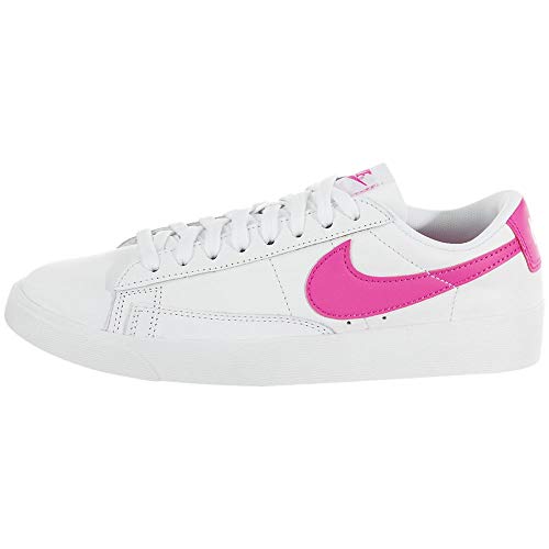 Nike W Blazer Low LE, Zapatillas de Baloncesto para Mujer, Multicolor (White/Laser Fuchsia/White 000), 38.5 EU