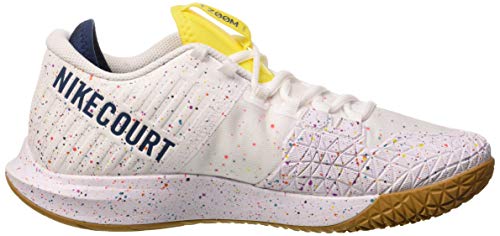 Nike W NIKECOURT Air Zoom Zero HC, Zapatillas para Correr Mujer, White Valerian Blue Oracle Aqua OPTI Yellow Wheat, 36 EU