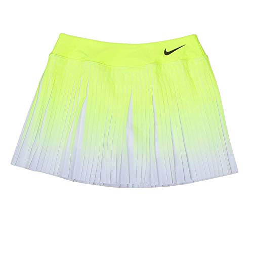 NIKE W Nk FLX Vctry Skirt Premier Falda, Mujer, Amarillo (Volt/Negro), L