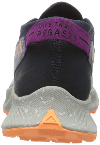 Nike W Pegasus Trail 2, Zapatillas para Correr Mujer, Thunder Blue Photon Dust Ashen Slate Dk Obsidian Peach Cream Red Plum, 40.5 EU
