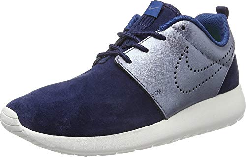 Nike W Roshe One PRM Suede, Zapatillas de Deporte para Mujer, Azul Marino (Mid Navy/Mtlc Bl Dsk-SL-CRT Bl), 38 EU