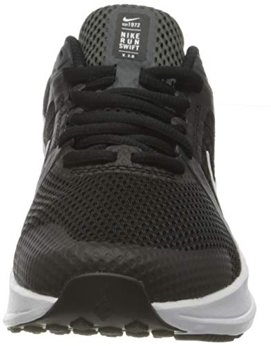 Nike W Run Swift 2, Zapatillas para Correr Mujer, Black White Dk Smoke Grey, 38.5 EU