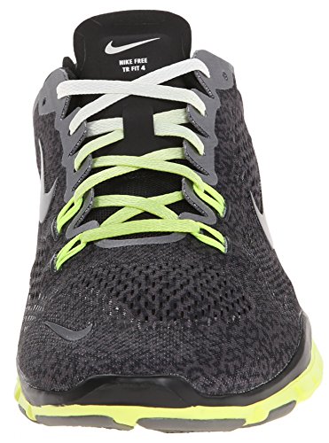 Nike Wmn Free 5.0 TR Fit 4 PRT - Zapatillas para Mujer, Color Medium Ash/Black/Ivory/Volt, Talla 36.5