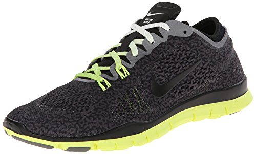 Nike Wmn Free 5.0 TR Fit 4 PRT - Zapatillas para Mujer, Color Medium Ash/Black/Ivory/Volt, Talla 36.5