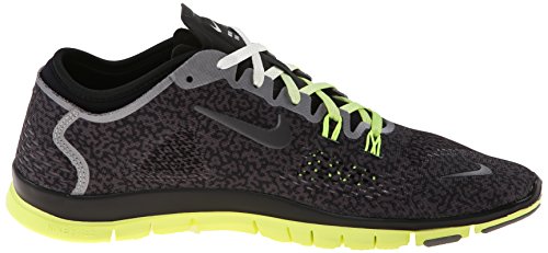 Nike Wmn Free 5.0 TR Fit 4 PRT - Zapatillas para Mujer, Color Medium Ash/Black/Ivory/Volt, Talla 36.5