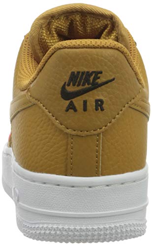 Nike Wmns Air Force 1 '07 ESS, Zapatillas de bsquetbol Mujer, Wheat Wheat Sunset Pulse Black White White, 37.5 EU