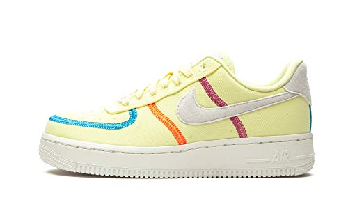 Nike Wmns Air Force 1 '07 LX, Zapatillas de bsquetbol Mujer, Life Lime Summit White Laser Blue Hyper Orange Cactus Flower, 38.5 EU