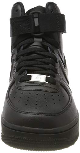 Nike Wmns Air Force 1 High, Zapatos de Baloncesto Mujer, Negro (Black/Black/Black 013), 37.5 EU