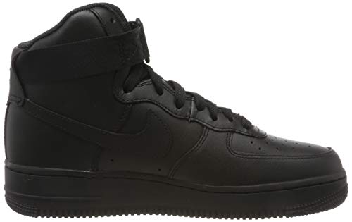 Nike Wmns Air Force 1 High, Zapatos de Baloncesto Mujer, Negro (Black/Black/Black 013), 37.5 EU
