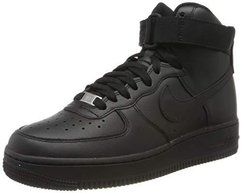 Nike Wmns Air Force 1 High, Zapatos de Baloncesto Mujer, Negro (Black/Black/Black 013), 40 EU