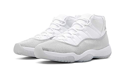 Nike Wmns Air Jordan 11 Retro, Zapatillas de básquetbol para Mujer, White Metallic Silver Vast Grey, 41 EU