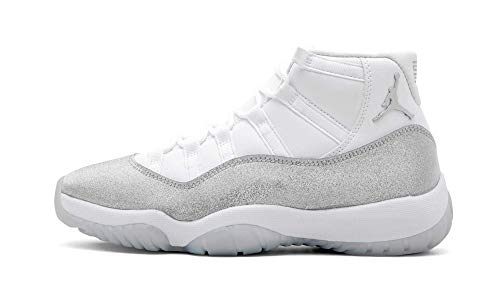 Nike Wmns Air Jordan 11 Retro, Zapatillas de básquetbol para Mujer, White Metallic Silver Vast Grey, 41 EU