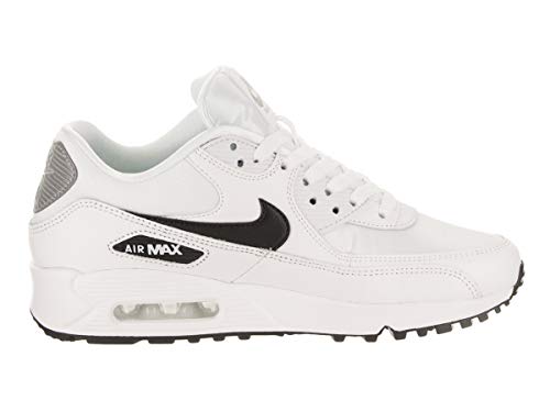 Nike Wmns Air MAX 90, Zapatillas de Running Mujer, Blanco (White/Black/Reflecting Silver 137), 40 EU