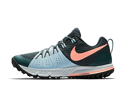 Nike Wmns Air Zoom Wildhorse 4, Zapatillas de Running para Mujer, Verde (Jungla Intenso/Océano Felicidad/Azul Marino Militar/Carmesí Pulso 301), 36 EU