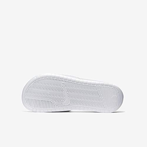 Nike Wmns Benassi JDI, Chanclas Mujer, Blanco (White/Metallic Silver 102), 43 EU