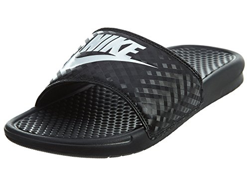 Nike Wmns Benassi JDI, Chanclas Mujer, Negro (Black/White 011), Numeric_36_Point_5 EU
