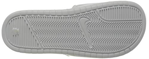 Nike Wmns Benassi JDI Print, Zapatilla de Correr para Mujer, Summit Blanco/Spruce Aura/Iced Lilac, 36.5 EU