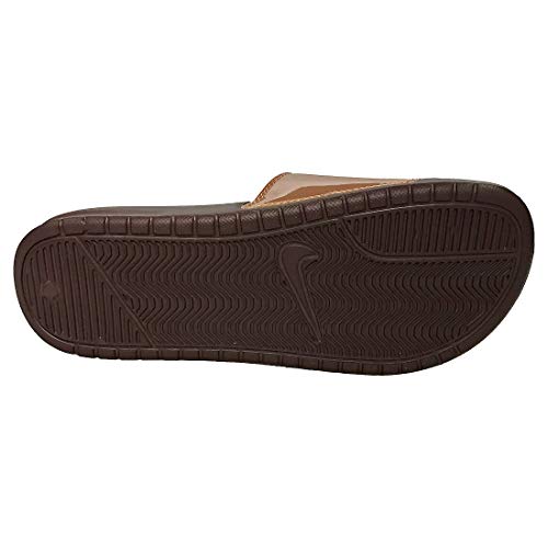 Nike Wmns Benassi JDI Print, Zapatos de Playa y Piscina Mujer, Multicolor (Mtlc Red Bronze/Mahogany Mink 900), 35.5 EU