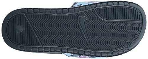 Nike Wmns Benassi JDI Print, Zapatos de Playa y Piscina para Mujer, Multicolor (Anthracite/Topaz Mist/Pink Rise 026), 35.5 EU