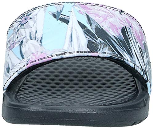 Nike Wmns Benassi JDI Print, Zapatos de Playa y Piscina para Mujer, Multicolor (Anthracite/Topaz Mist/Pink Rise 026), 35.5 EU