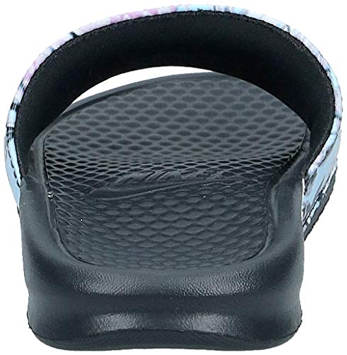 Nike Wmns Benassi JDI Print, Zapatos de Playa y Piscina para Mujer, Multicolor (Anthracite/Topaz Mist/Pink Rise 026), 35.5 EU