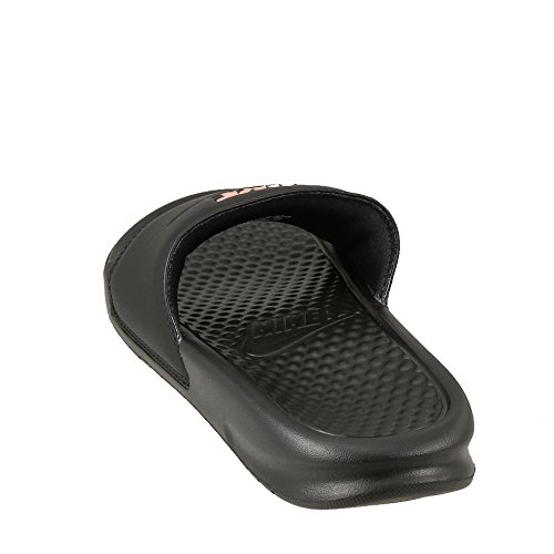 Nike Wmns Benassi JDI, Sandal Mujer, Black Rose Gold, 35.5 EU