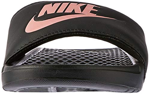 Nike Wmns Benassi JDI, Sandal Mujer, Black Rose Gold, 36.5 EU