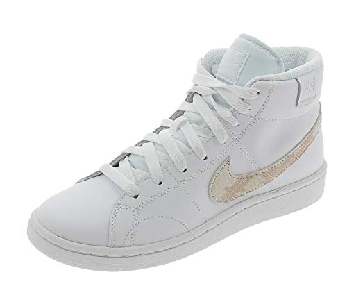 Nike Wmns Court Royale 2 Mid, Zapatillas Deportivas Mujer, White Particle Beige Black, 40 EU