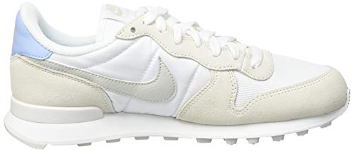 Nike Wmns Internationalist, Zapatillas para Correr Mujer, White Lt Bone Pale Ivory Summit White Baroque Brown Psychic Blue, 37.5 EU